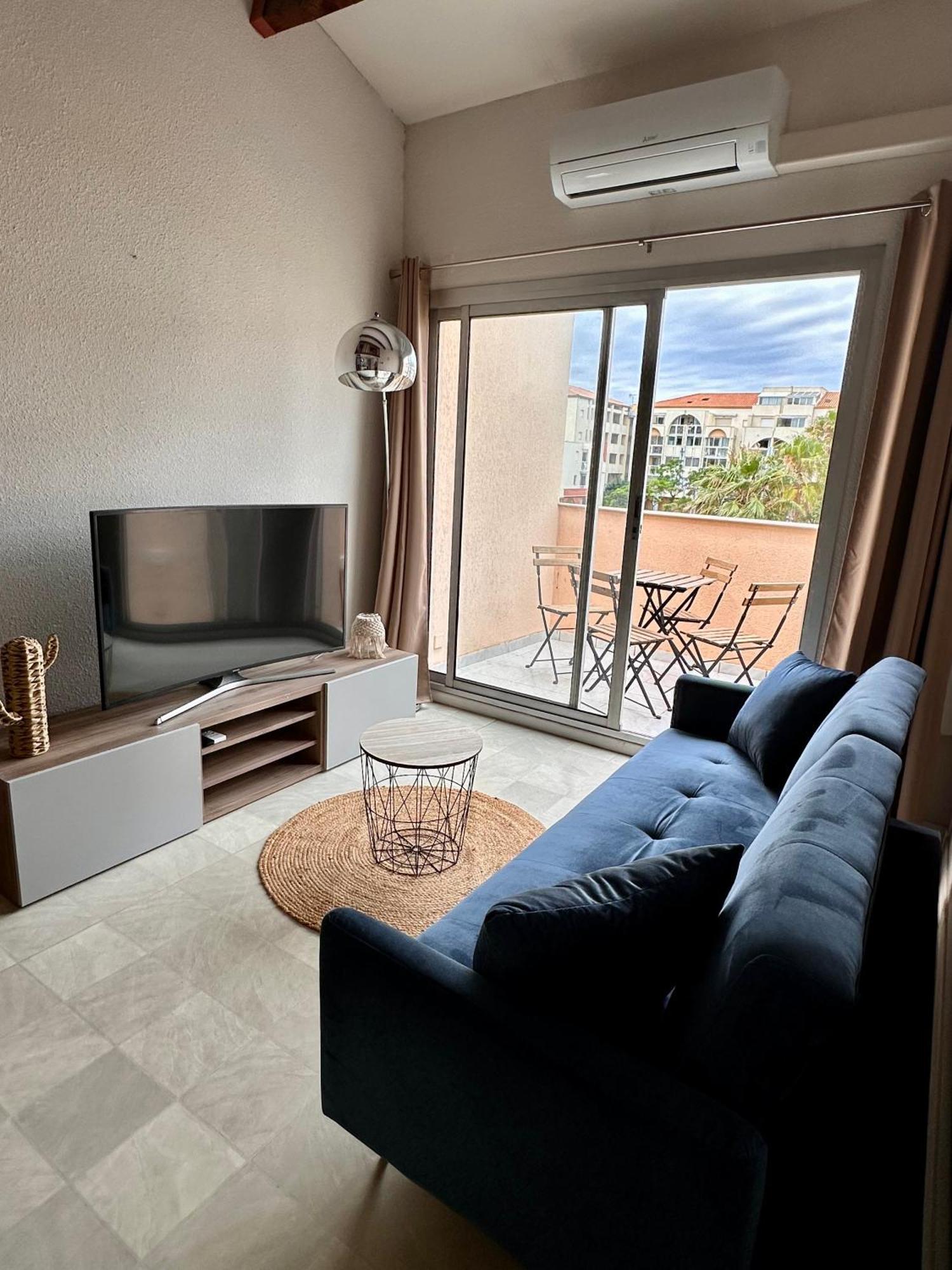Evasion Setoise - Appartement Avec Balcon Vue Marina, Climatise, Parking - Situe A 200M De La Plage Sete Bagian luar foto